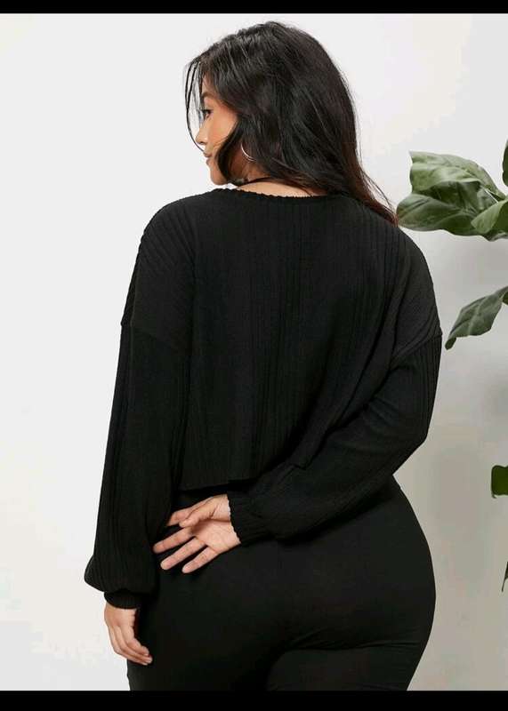 Black Long sleeve  Top: 4XL