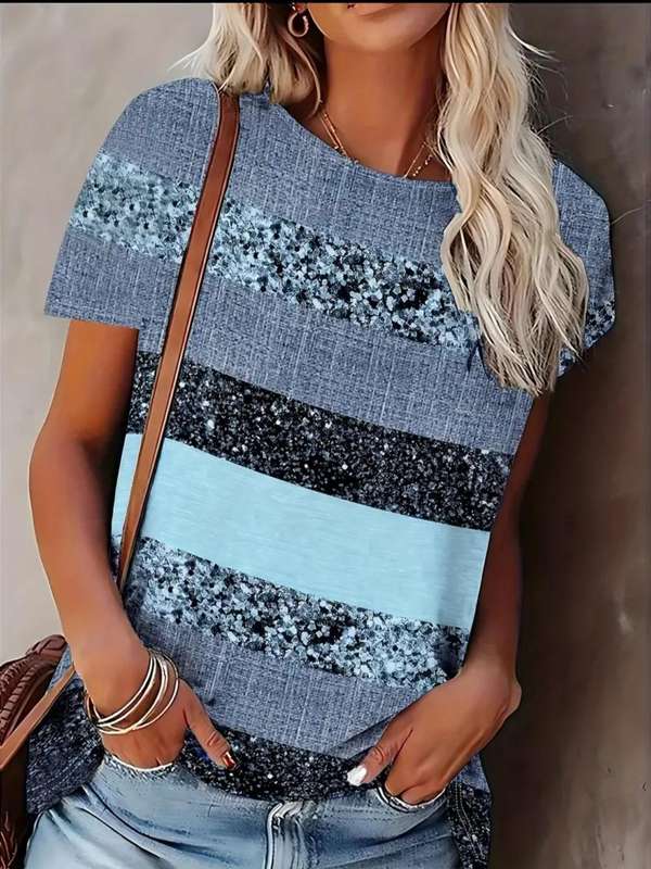 Multicolor printed Top: Med