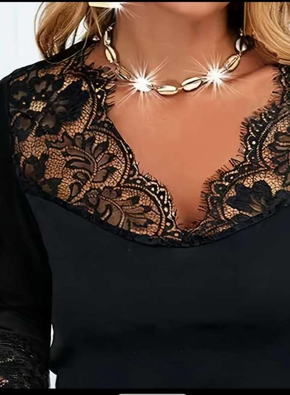Black  Long sleeve top: Med