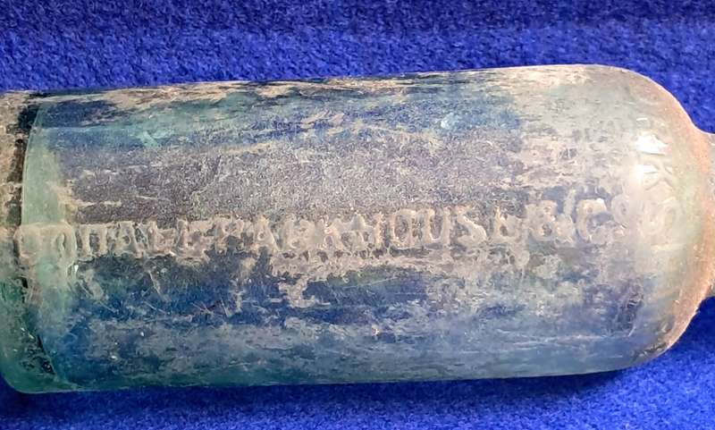 Antique glass bottle