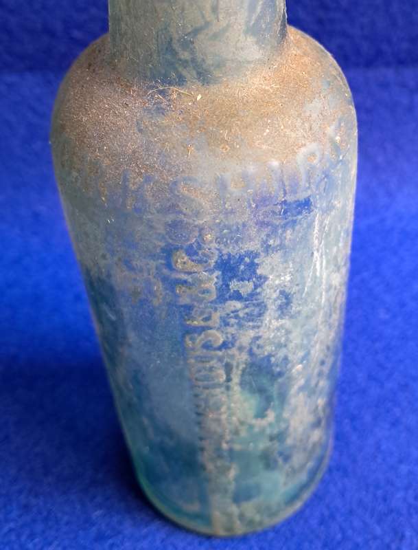 Antique glass bottle