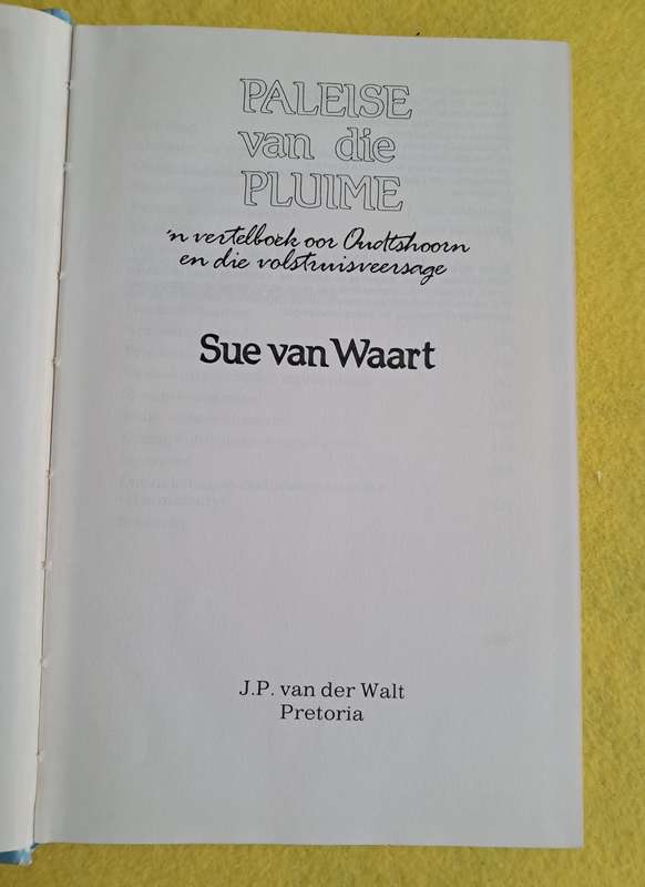Paleise van die Pluime - Sue van Waart