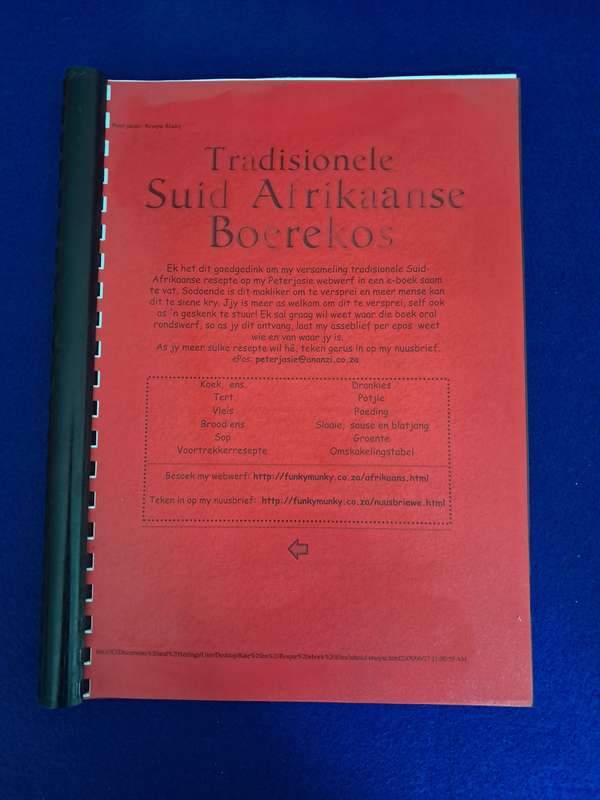 Tradisionele Suid - Afrikaanse Boerekos