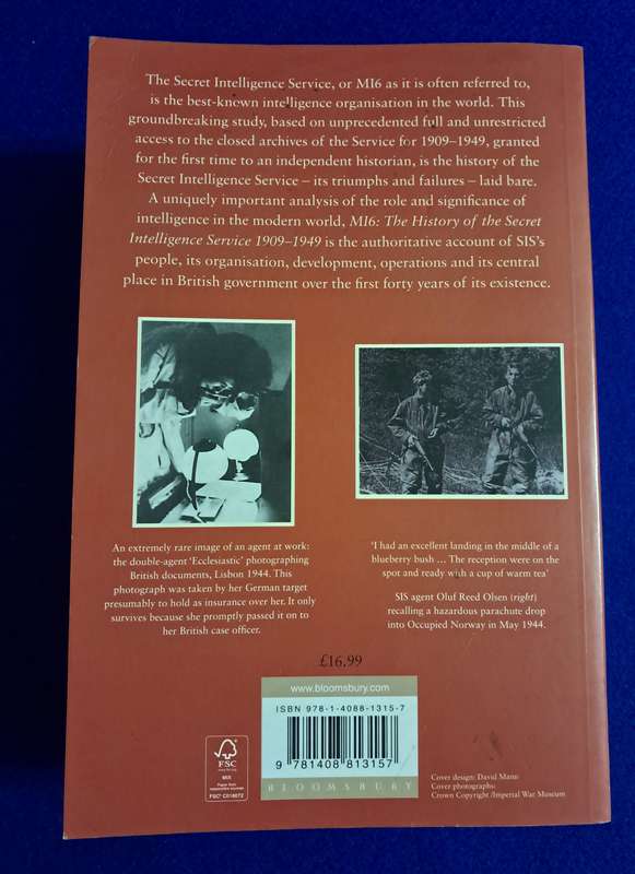 M16 The history of the Secret Intelligence Service 1909-1949 - Keith Jeffery