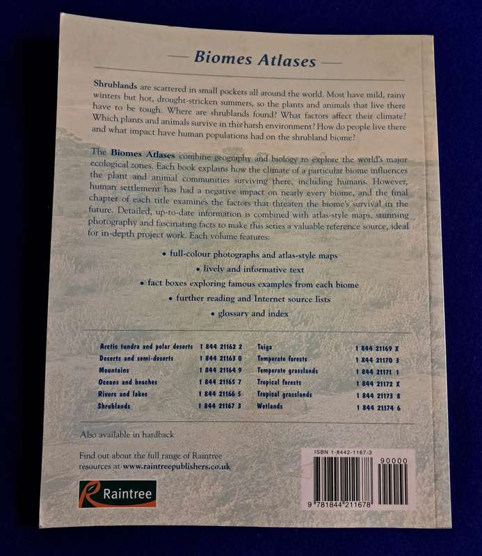 Shrublands - Biomes Atlases - David Burnie - RSA Content