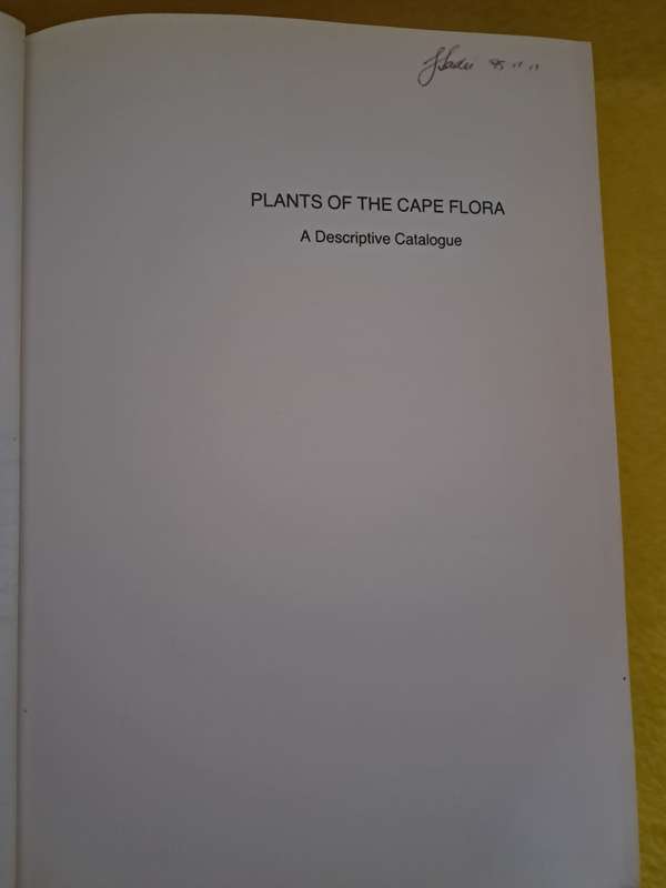Plants of the Cape Flora - Pauline Bond & Peter Goldblatt