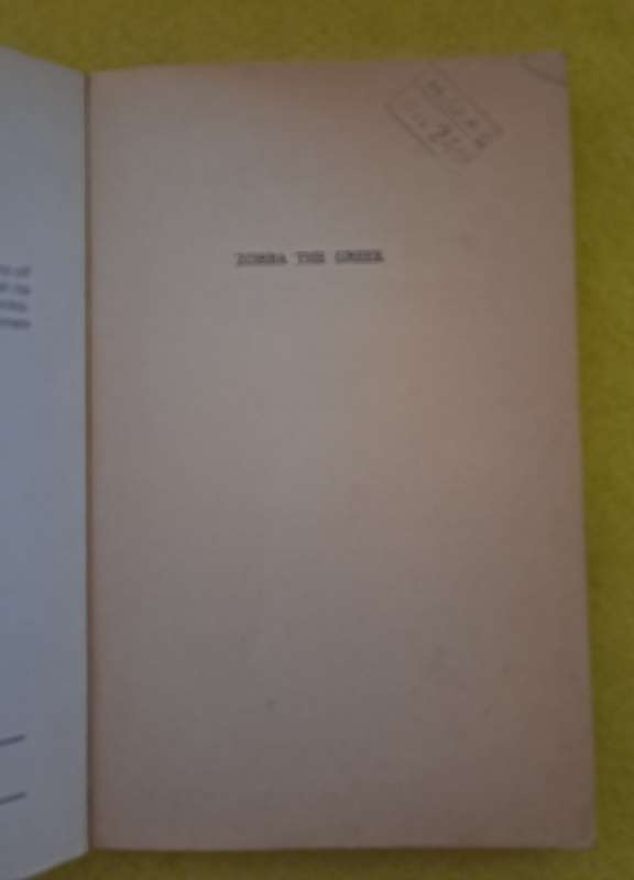 Zorba the Greek - Nikos Kazantzakis
