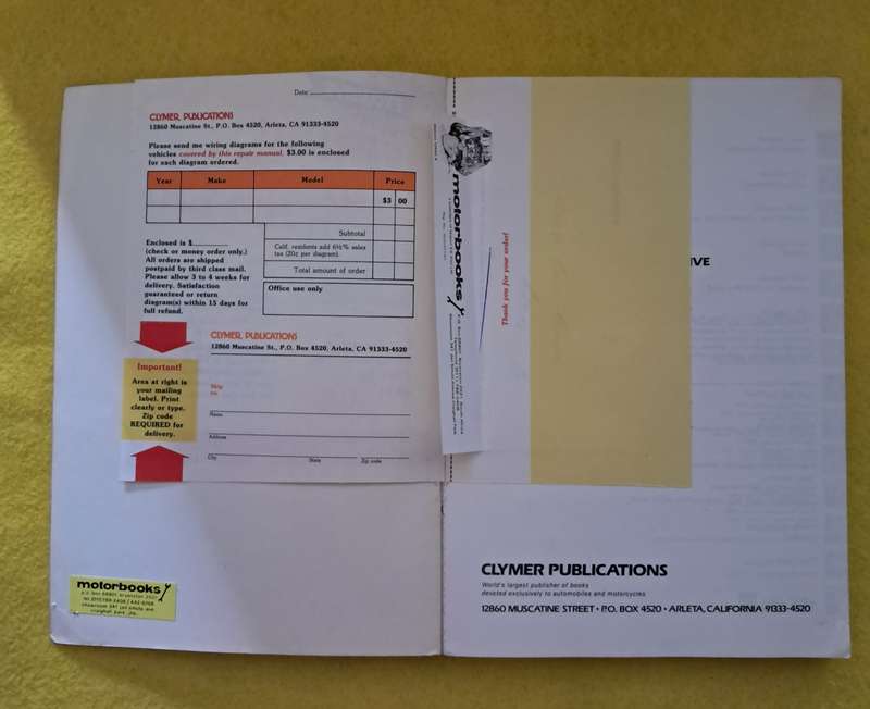Dodge Colt 1971-1979 Rear wheel Drive Shop Manual - Clymer