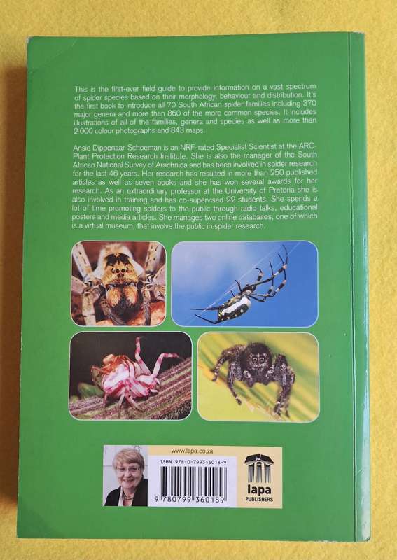 Field Guide to the Spiders of South Africa - Ansie Dippenaar - Schoeman - like new