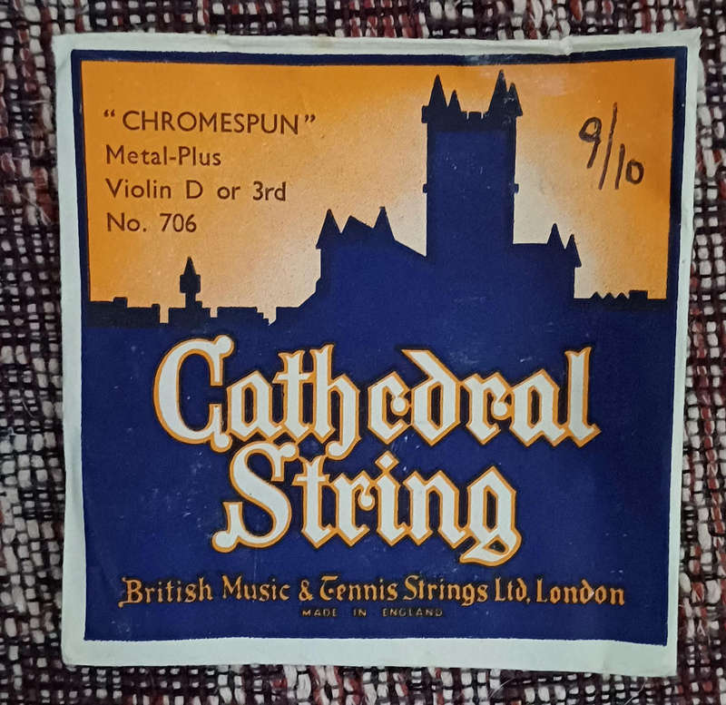 Vintage Cathedral string violin D string