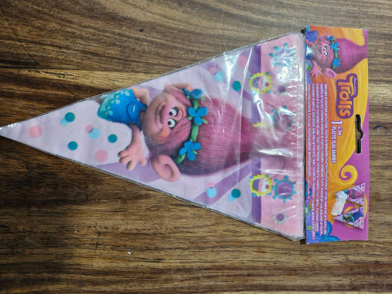 Trolls birthday banner