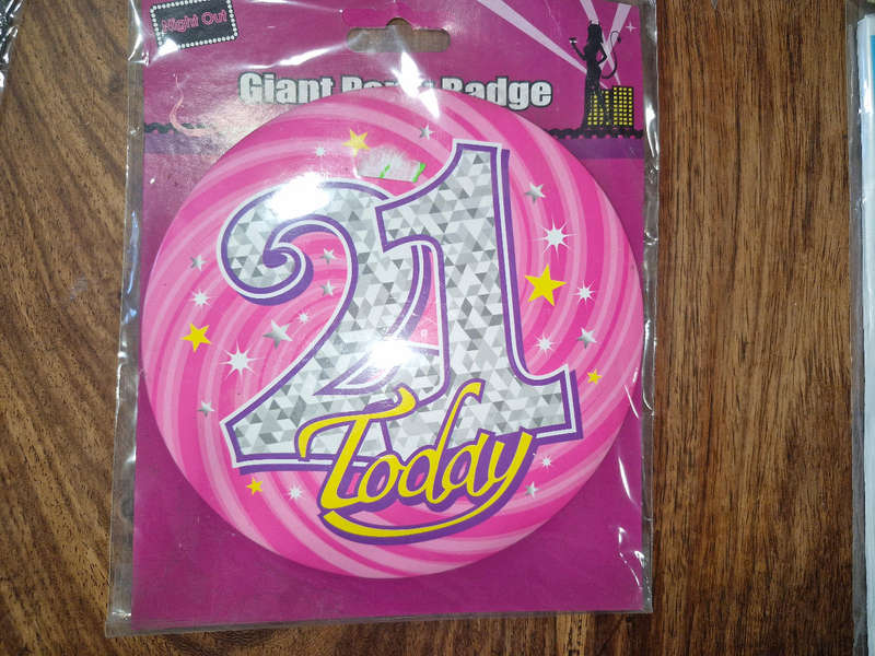 21st party badge