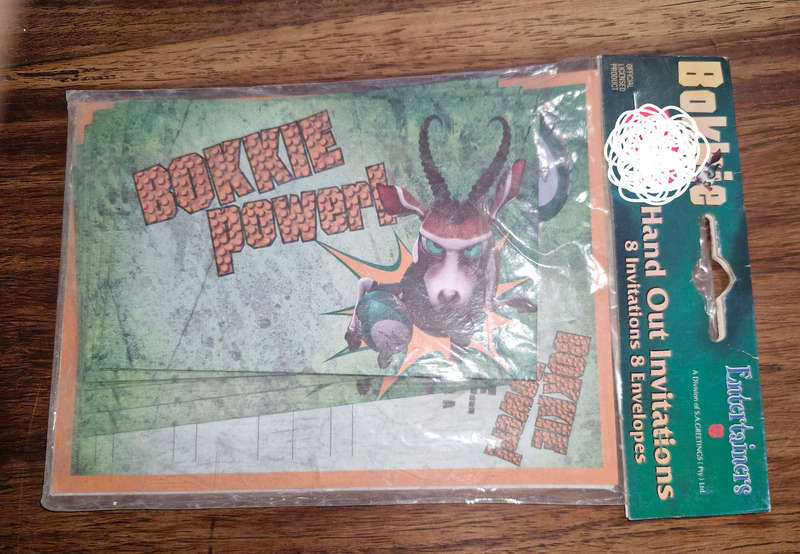 Springboks party invitation