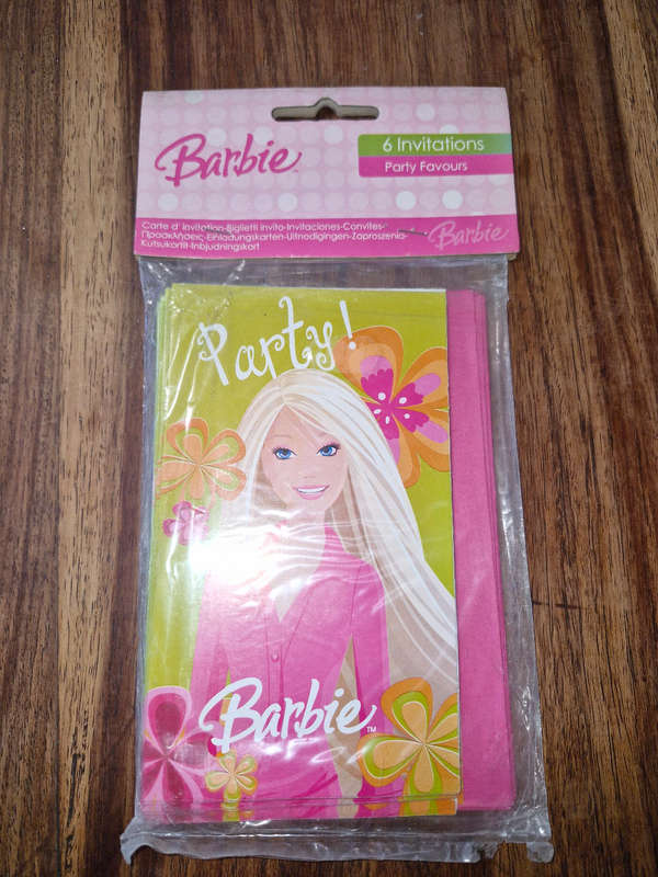 Barbie party invitation