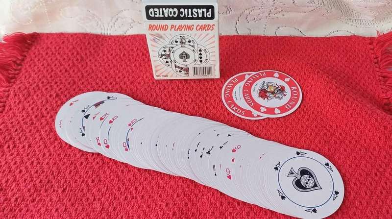 Round playing cards