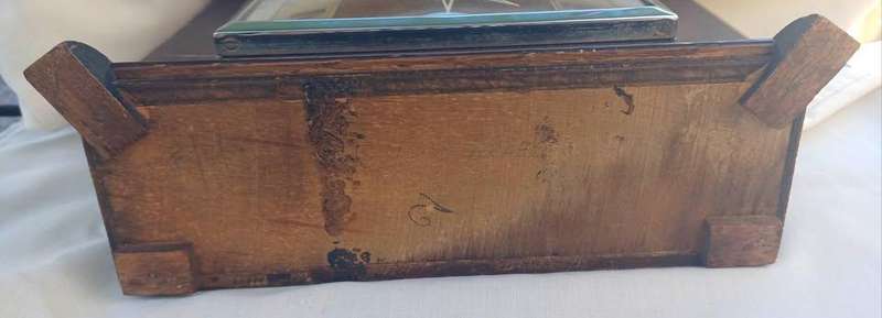 Vintage Wood Mantel Clock (NOT WORKING)
