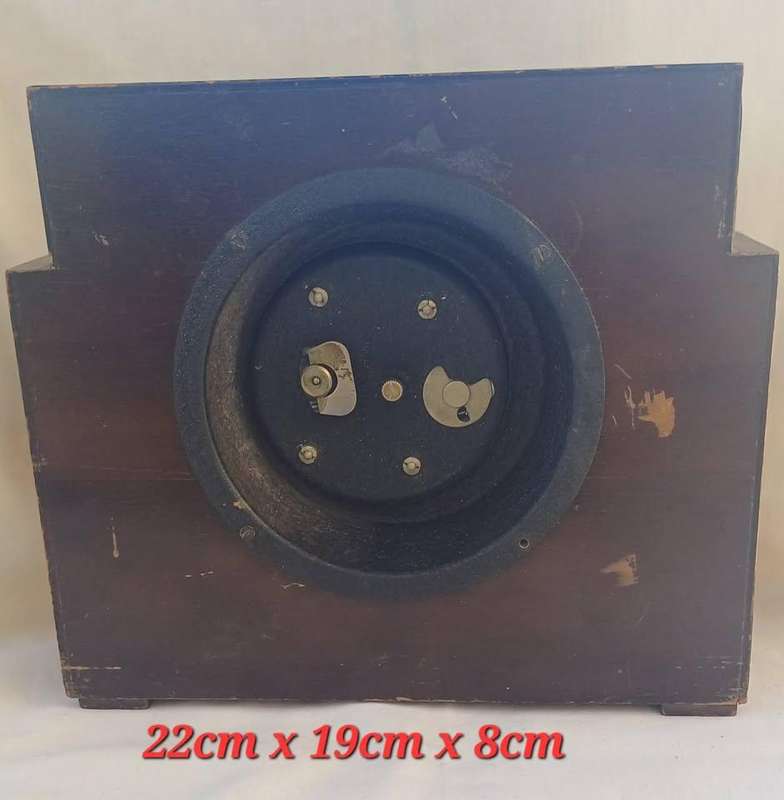 Vintage Wood Mantel Clock (NOT WORKING)