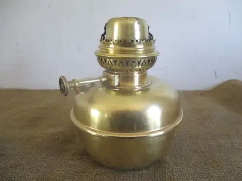 Antique Brass Veritas Collection Kerosene Swing Arm Wall Mounted Lamp Germany Early 1900's