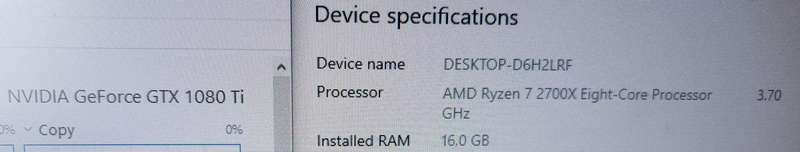 MSI X570-A PRO with Ryzen 7 2700X 16GB ram and RTX1080TI Gaming PC