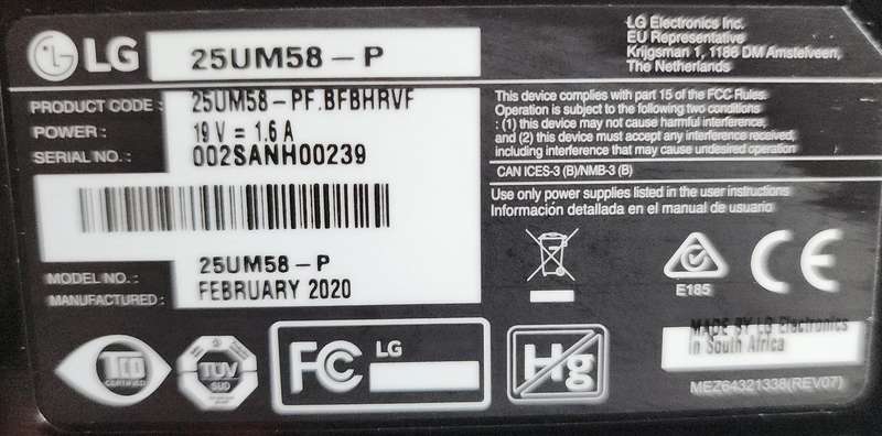 25" Class 21:9 UltraWide® Full HD IPS LED Monitor