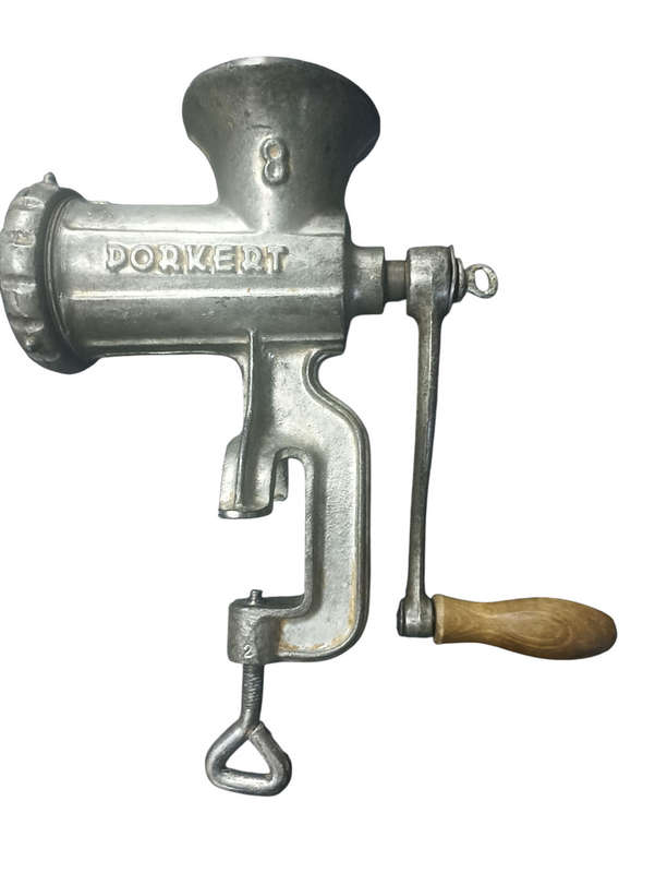 Vintage Dorkert meat mincer in working order