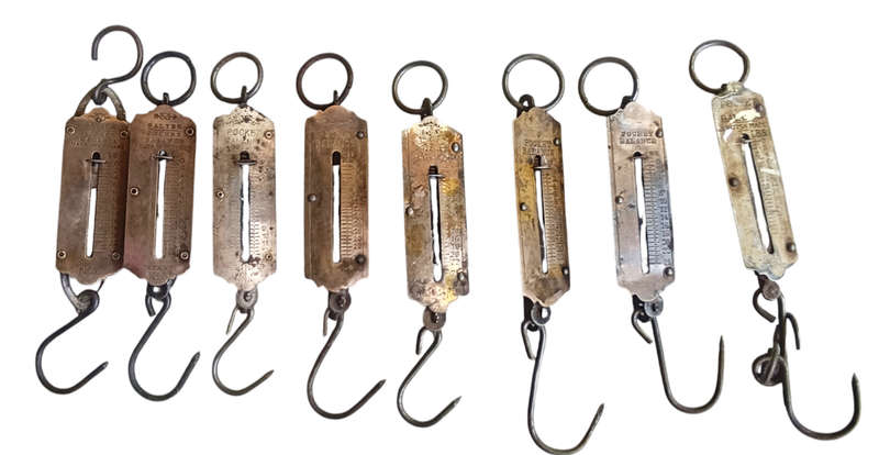 Vintage Pocket Balance hanging spring loaded Scales -Sell per scale and not as a lot