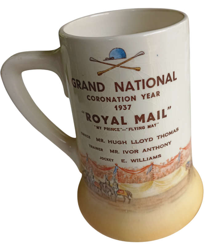 Limited Royal  Royal Doulton Tankard-Grand National Winner Coronation Year 1937 - H 14 cm-BD 11 cm