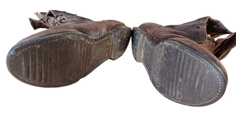 Old Army pair of Leather Boots-well used with lots of character
