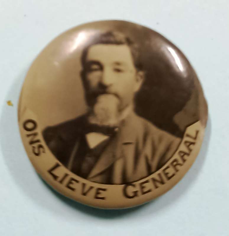 Vintage Commemoration Historic National Heroes-General CR de Wet Pin - Dia. 25 cm