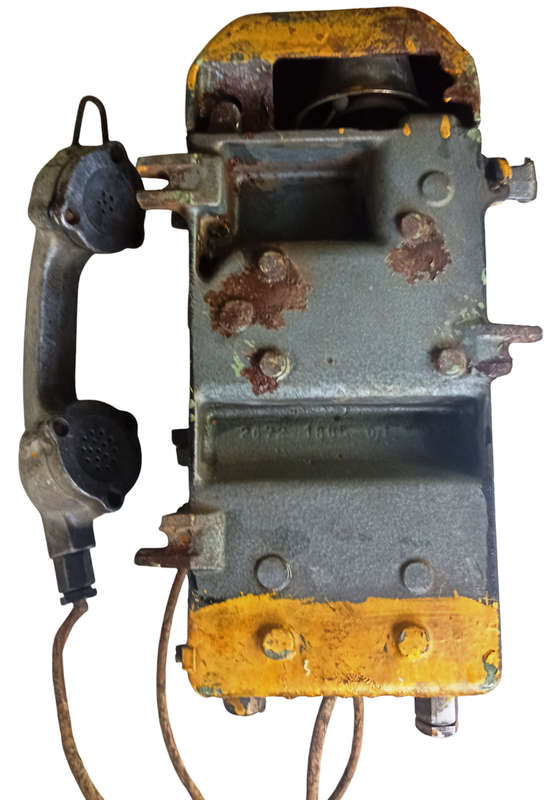 Antique big heavy Metal(10kg`s+) Analog public/Industrial Phone with rotary dial(work)metal handset