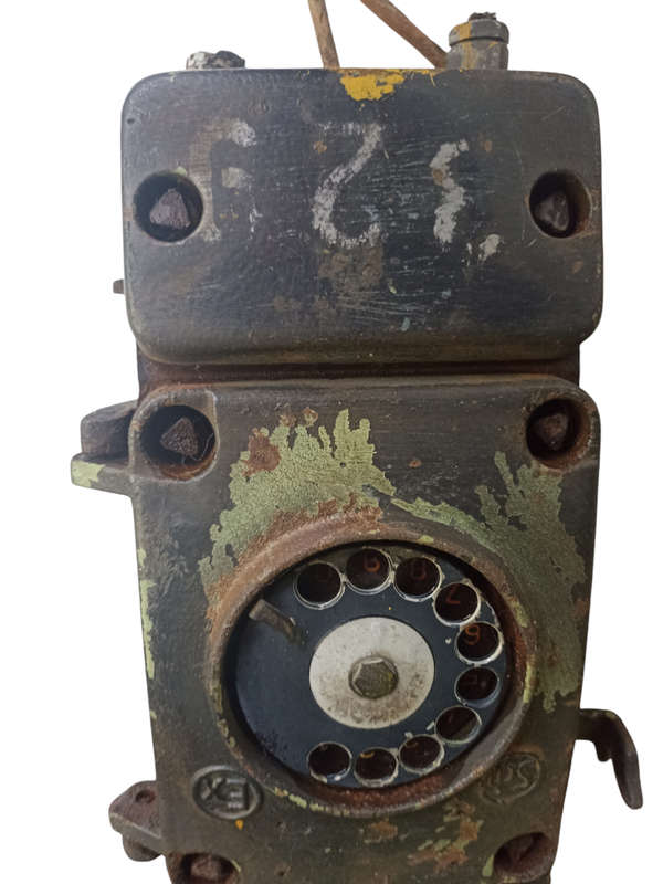 Antique big heavy Metal(10kg`s+) Analog public/Industrial Phone with rotary dial(work)metal handset