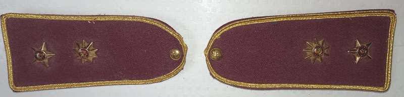 Set  of SADF SA Medical Services Rank Epaulettes