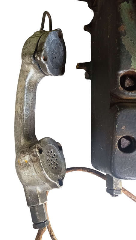 Antique big heavy Metal(10kg`s+) Analog public/Industrial Phone with rotary dial(work)metal handset