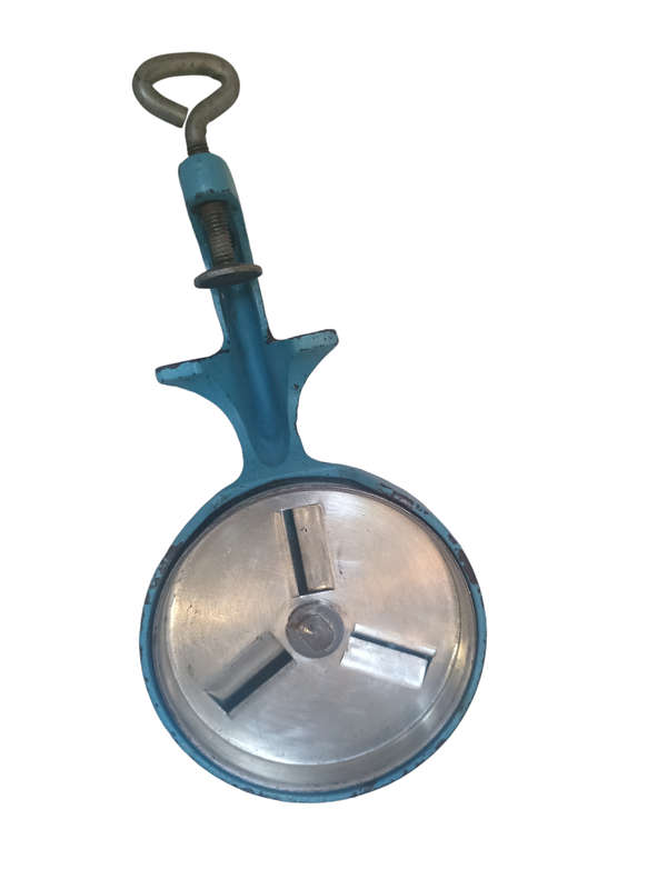 Vintage Blue Spong Bean Slicer in working order