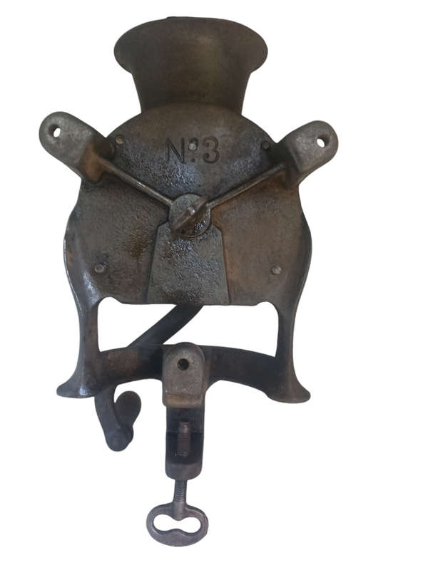 Vintage No 3 Coffee Grinder- Table mount-Complete and in working order
