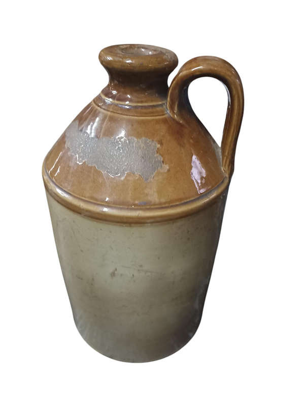 Vintage one gallon iron stone bottle