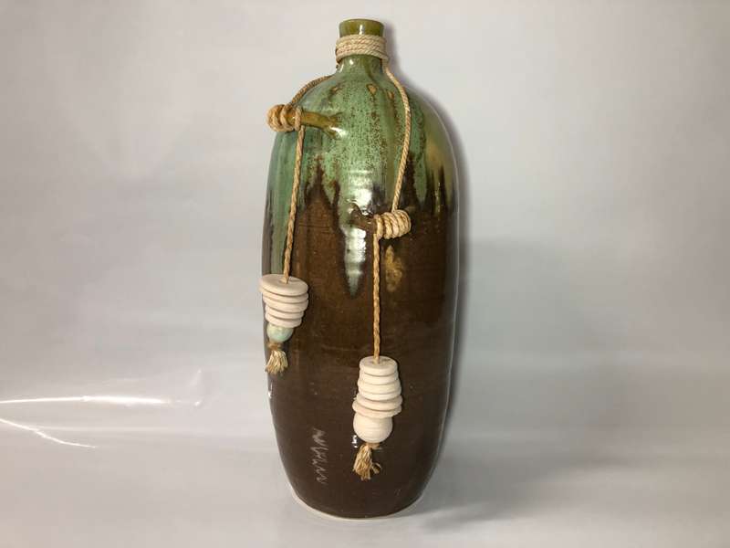 LARGE VINTAGE POTTERY VASE - 43CM