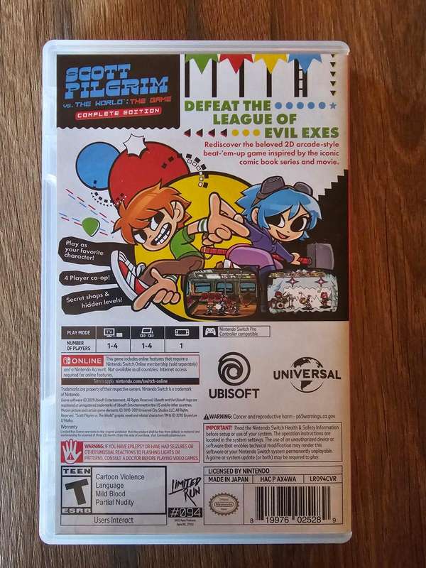 Scott Pilgrim vs. the World: (Nintendo Switch)