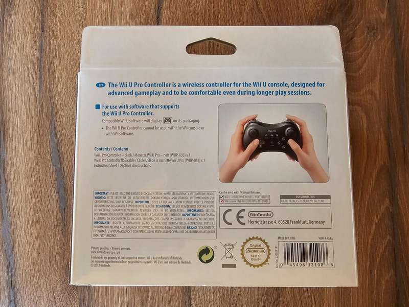 Nintendo Pro Controller Black - Nintendo Wii U