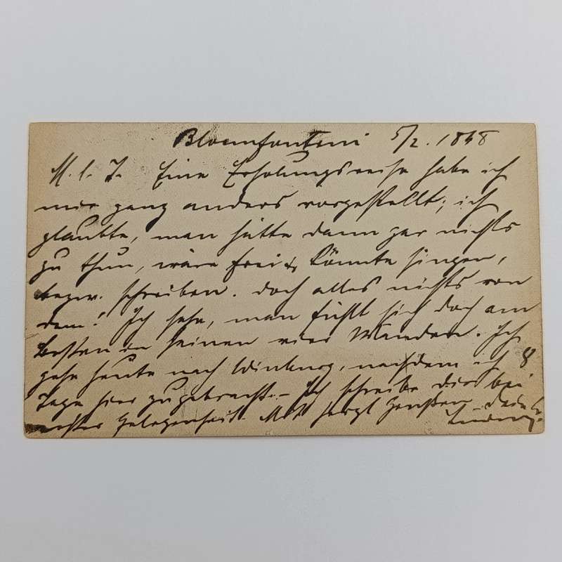 1898 Briefkaart Bloemfontein - Orange Free State to Sondershauzer Thiringer Germany