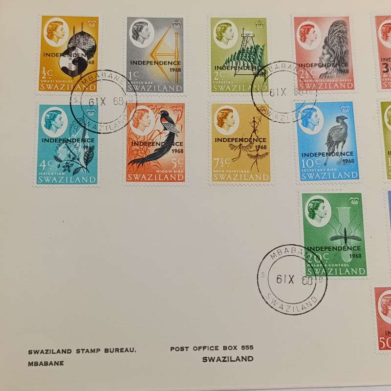 Swaziland 1968 FDC - SACC 142-160