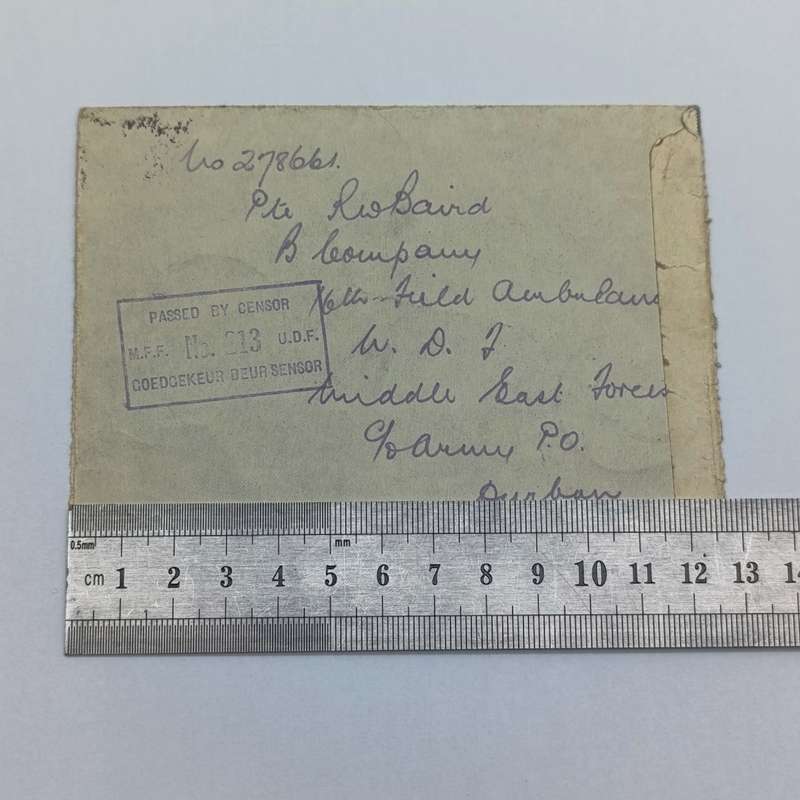Postal Hist - South Africa 1941 Airmail letter card from Egypt to South Africa