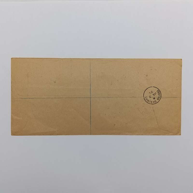 Tristan da Cuncha 22 set with SF 14 to (no SG 20) on FDC of 2 Jan 1954