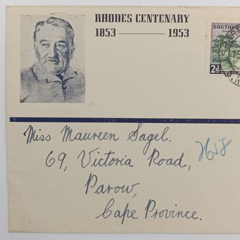 Southern Rhodesia SACC 73- 77 on Rhodes Centenary FDC