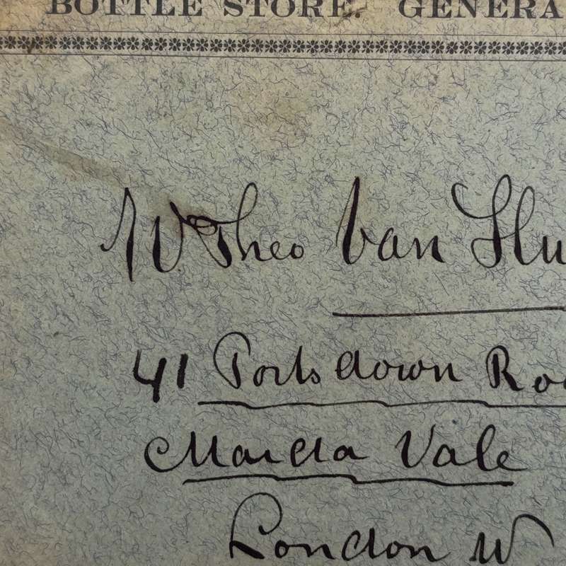 Letter Machadodorp to London, Great Britian May 1907 on printed Bottle State General Dealer envelope