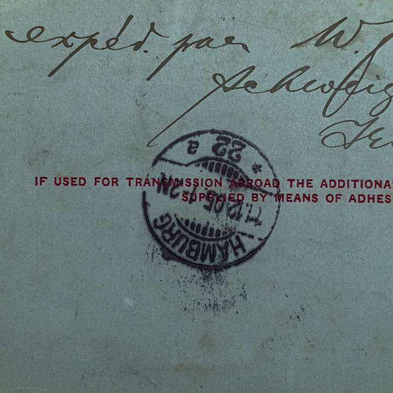 Letter card from Schweizen Reneke (Transvaal) to Hamburg Germany 16 Nov 1905 with 1d Transvaal stamp
