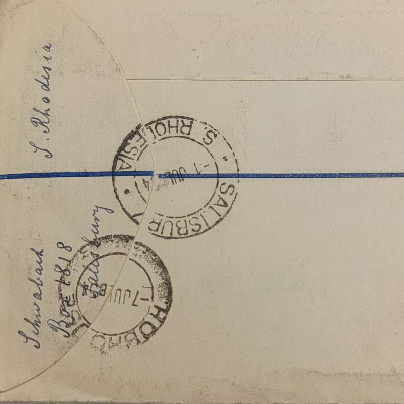 Rhodesia & Nyasaland First day cover with 9 Rhodesian stamps SACC 1-9