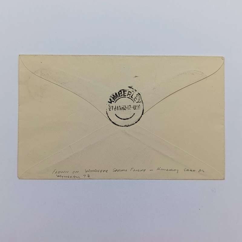 Airmail cover Victoria-West to Kimberley with Victoria West 27 - Jan 1932 cancellation