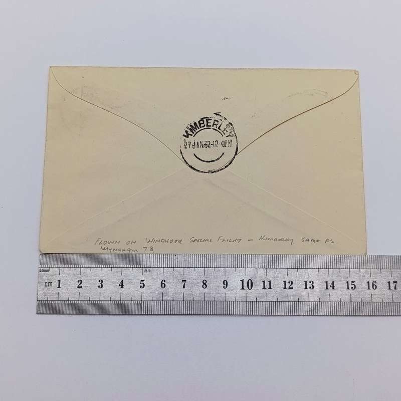 Airmail cover Victoria-West to Kimberley with Victoria West 27 - Jan 1932 cancellation