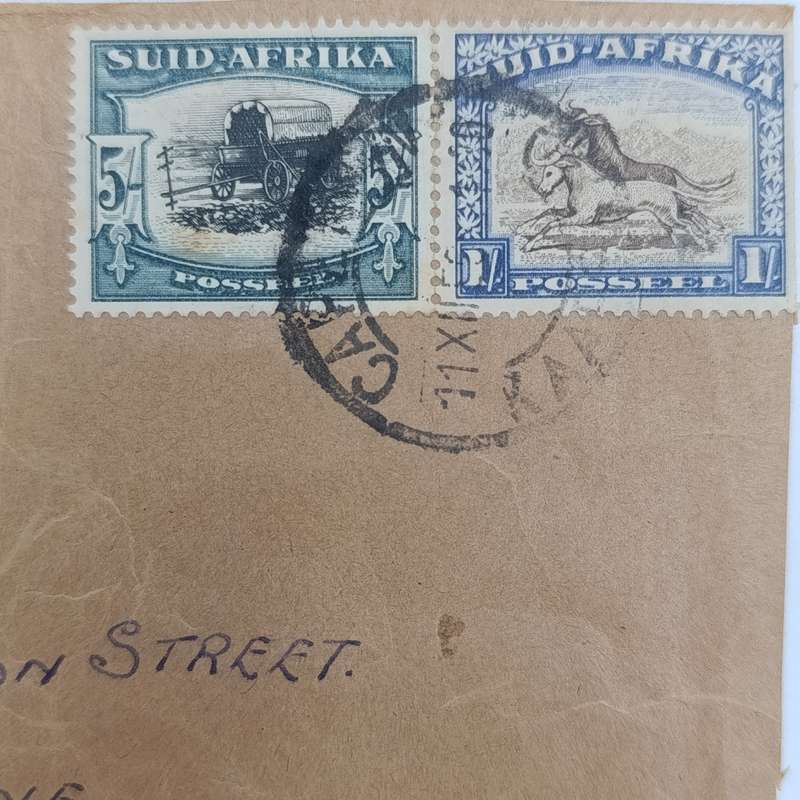 Airmail Front Cape Town South Africa to Petone New Zealand via WELLINGTON